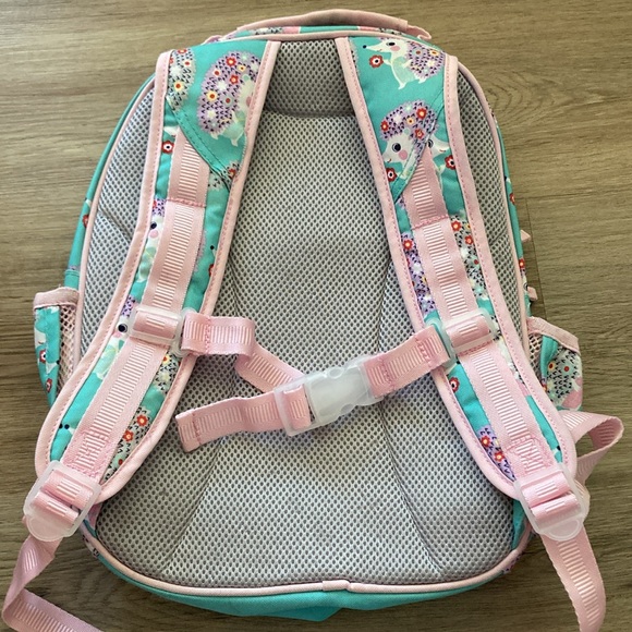 Pottery Barn Kids Small Hedgehog Backpack Blue & Pink - Picture 2 of 6